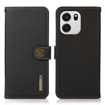 KHAZNEH för OnePlus Nord CE6 5G / Nord 6 5G / Turbo 6V 5G / Turbo 6 5G-skal i äkta nötskinn med RFID-blockering, plånboksfodral för mobil