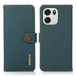 KHAZNEH för OnePlus Nord CE6 5G / Nord 6 5G / Turbo 6V 5G / Turbo 6 5G-skal i äkta nötskinn med RFID-blockering, plånboksfodral för mobil
