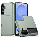 AMORUS För Samsung Galaxy A37 5G-skal med glidande korthållare PC TPU-mobilbaksida