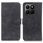KHAZNEH PU Leather Case for Honor 400 Smart 4G / 400 Smart 5G / X7d 5G / X7d 4G Retro Texture Phone Cover