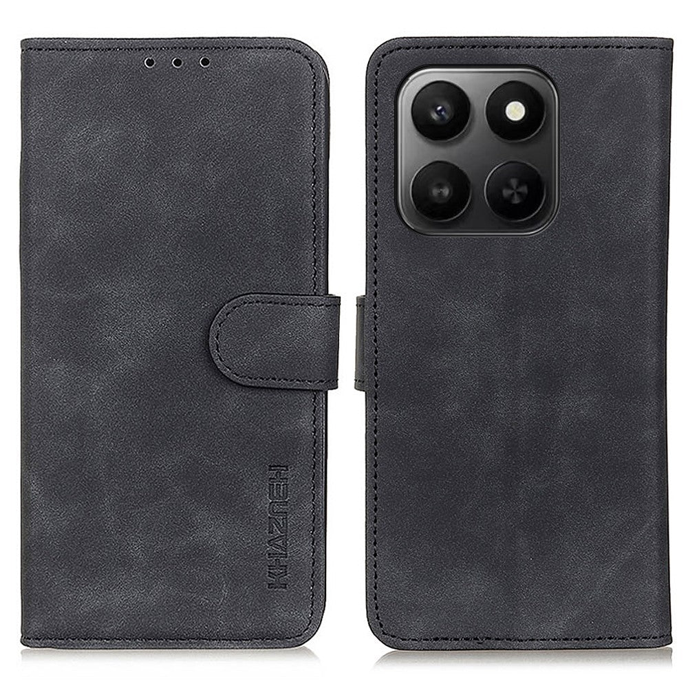 KHAZNEH PU Leather Case for Honor 400 Smart 4G / 400 Smart 5G / X7d 5G / X7d 4G Retro Texture Phone Cover