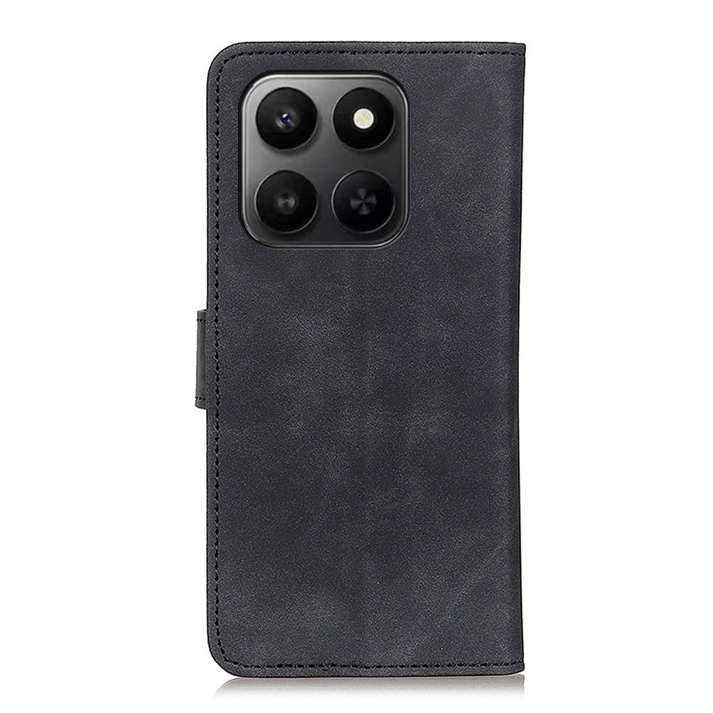 KHAZNEH PU Leather Case for Honor 400 Smart 4G / 400 Smart 5G / X7d 5G / X7d 4G Retro Texture Phone Cover