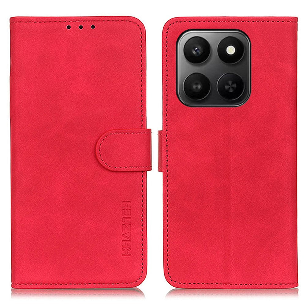 KHAZNEH PU Leather Case for Honor 400 Smart 4G / 400 Smart 5G / X7d 5G / X7d 4G Retro Texture Phone Cover