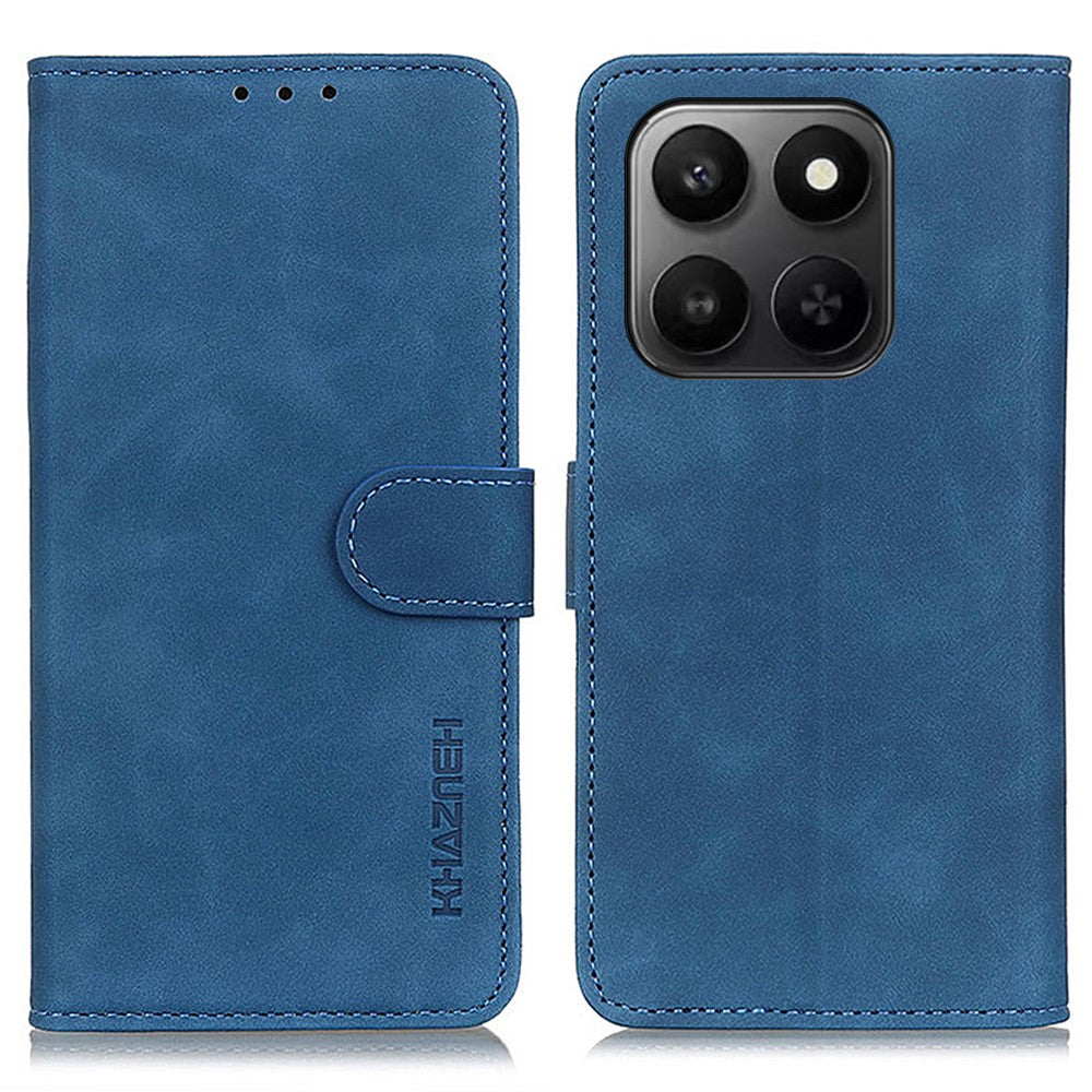 KHAZNEH PU Leather Case for Honor 400 Smart 4G / 400 Smart 5G / X7d 5G / X7d 4G Retro Texture Phone Cover