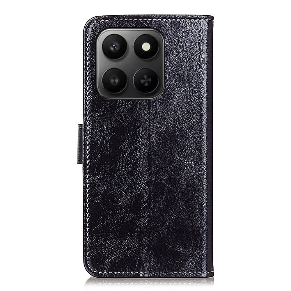 Leather Case for Honor 400 Smart 4G / 400 Smart 5G / X7d 5G / X7d 4G Wallet Phone Cover Crazy Horse Texture