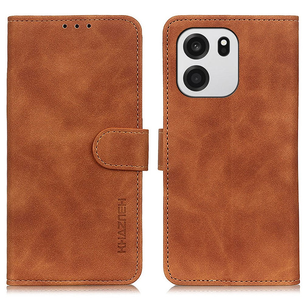 KHAZNEH For OnePlus Nord CE6 5G / Turbo 6V 5G / Turbo 6 5G  Case PU Leather Retro Texture Phone Cover