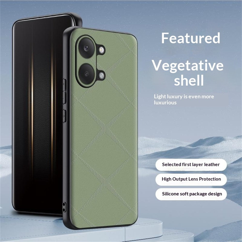 For Xiaomi Redmi Turbo 5 Max 5G Case X-Patterned TPU PU Leather PC Anti-Drop Phone Cover