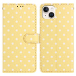 Til iPhone 13 mini læderetui, prikket mønster, pung, stander, folio-telefoncover