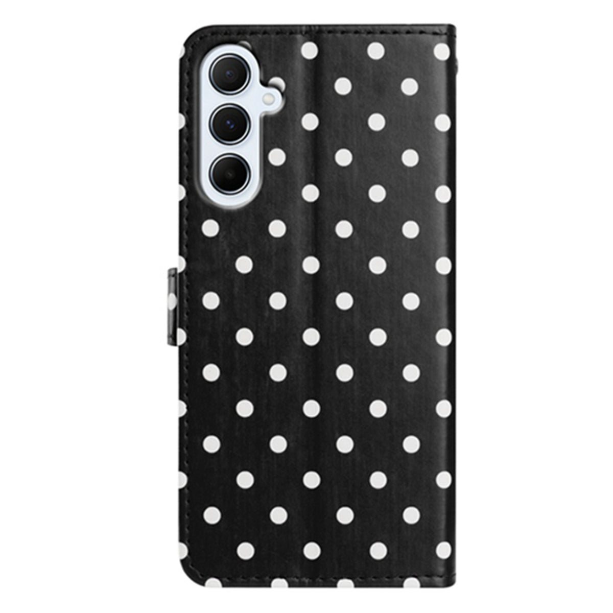 Til Samsung Galaxy A25 5G (Global) (161mm) læderetui, prikket mønster, pung, stander, folio telefoncover