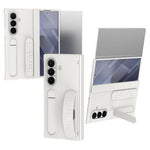 For Samsung Galaxy Z TriFold 5G Case Kickstand Wristband PC Phone Cover with Tempered Glass Film