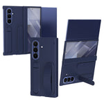 For Samsung Galaxy Z TriFold 5G Case Kickstand Wristband PC Phone Cover with Tempered Glass Film