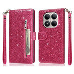 For Xiaomi Redmi Note 15 Pro 5G (Global) Stand Case Glitter Phone Leather Cover Zipper Pocket