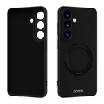 ABEEL For Samsung Galaxy S25 Magnetic Case Kickstand Skin Touch Liquid Silicone Phone Cover