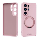 ABEEL For Samsung Galaxy S25 Ultra Magnetic Case Kickstand Skin Touch Liquid Silicone Phone Cover