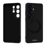 ABEEL For Samsung Galaxy S25 Ultra Magnetic Case Kickstand Skin Touch Liquid Silicone Phone Cover