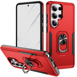 Samsung Galaxy S26 Ultra-cover med ringstøtte i militærkvalitet, PC + TPU-mobilcover