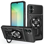 Til Samsung Galaxy A08 5G / A08 4G / A07 4G magnetisk cover roterende støttefod TPU + PC telefoncover