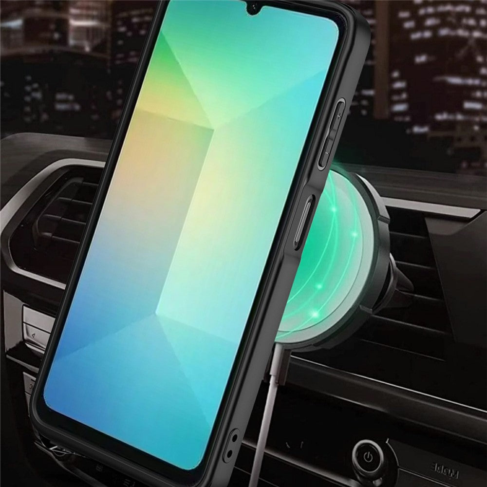 Samsung Galaxy A08 5G / A08 4G / A07 4G / A07s 4G magnetisk cover med roterende stativ i TPU + PC