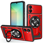 Til Samsung Galaxy A08 5G / A08 4G / A07 4G magnetisk cover roterende støttefod TPU + PC telefoncover