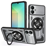Til Samsung Galaxy A08 5G / A08 4G / A07 4G magnetisk cover roterende støttefod TPU + PC telefoncover