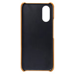 For Oppo A17 4G / A17k 4G Cell Phone Case Dual Card Slots Anti-scratch PU Leather Coated Hard PC Shock Resistant Phone Cover