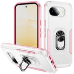 Til Google Pixel 10a Cover Militærstandard Ring Kickstand PC + TPU Telefoncover