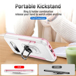 Til Google Pixel 10a Cover Militærstandard Ring Kickstand PC + TPU Telefoncover