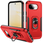 Til Google Pixel 10a Cover Militærstandard Ring Kickstand PC + TPU Telefoncover