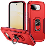 Til Google Pixel 10a Cover Militærstandard Ring Kickstand PC + TPU Telefoncover