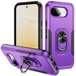Til Google Pixel 10a Cover Militærstandard Ring Kickstand PC + TPU Telefoncover
