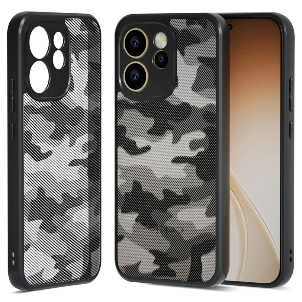 IBMRS For Oppo Reno15 F 5G Case Soft TPU Frame Hard PC Back Anti-Fall Phone Cover