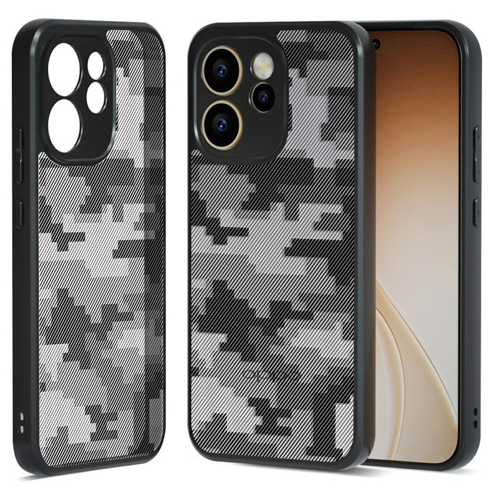IBMRS For Oppo Reno15 F 5G Case Soft TPU Frame Hard PC Back Anti-Fall Phone Cover