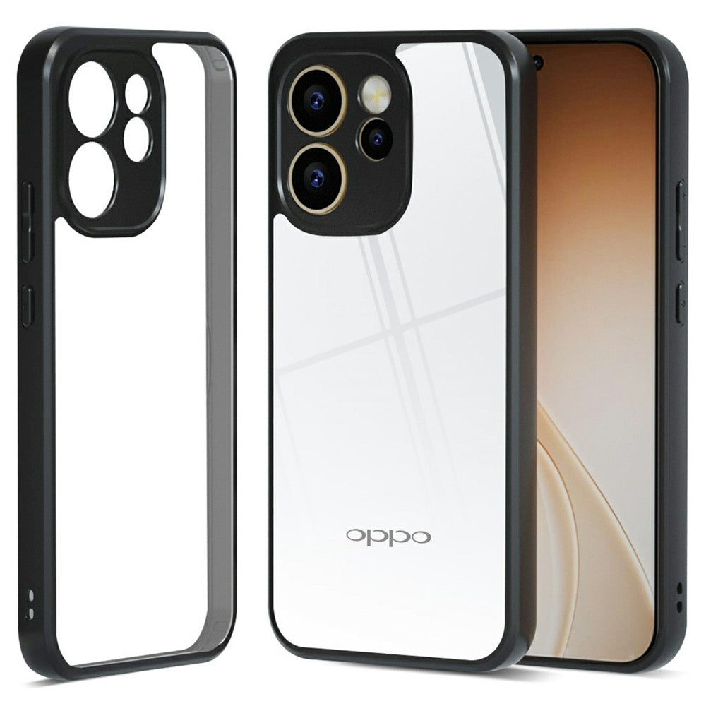 IBMRS For Oppo Reno15 F 5G Case Soft TPU Frame Hard PC Back Anti-Fall Phone Cover