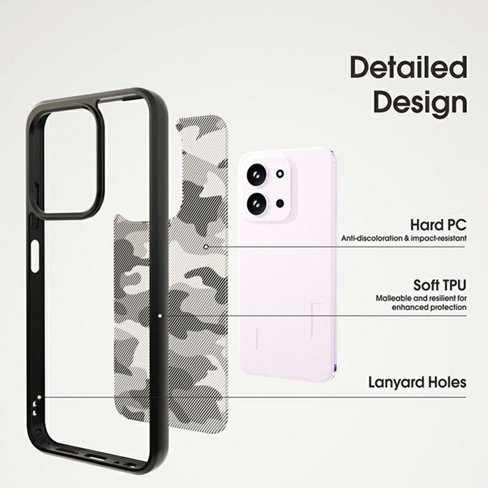 IBMRS For Xiaomi 15T Pro Case Soft TPU Frame Hard PC Back Anti-Fall Phone Cover
