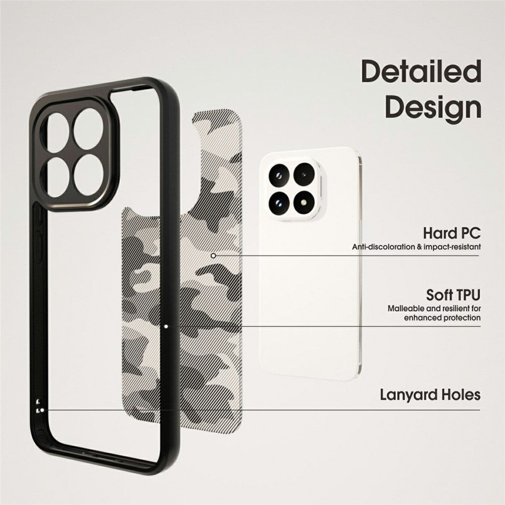 IBMRS Phone Case For Xiaomi Poco F8 Pro 5G  /  Redmi K90 5G Soft TPU Frame Hard PC Back Anti-Fall Phone Cover