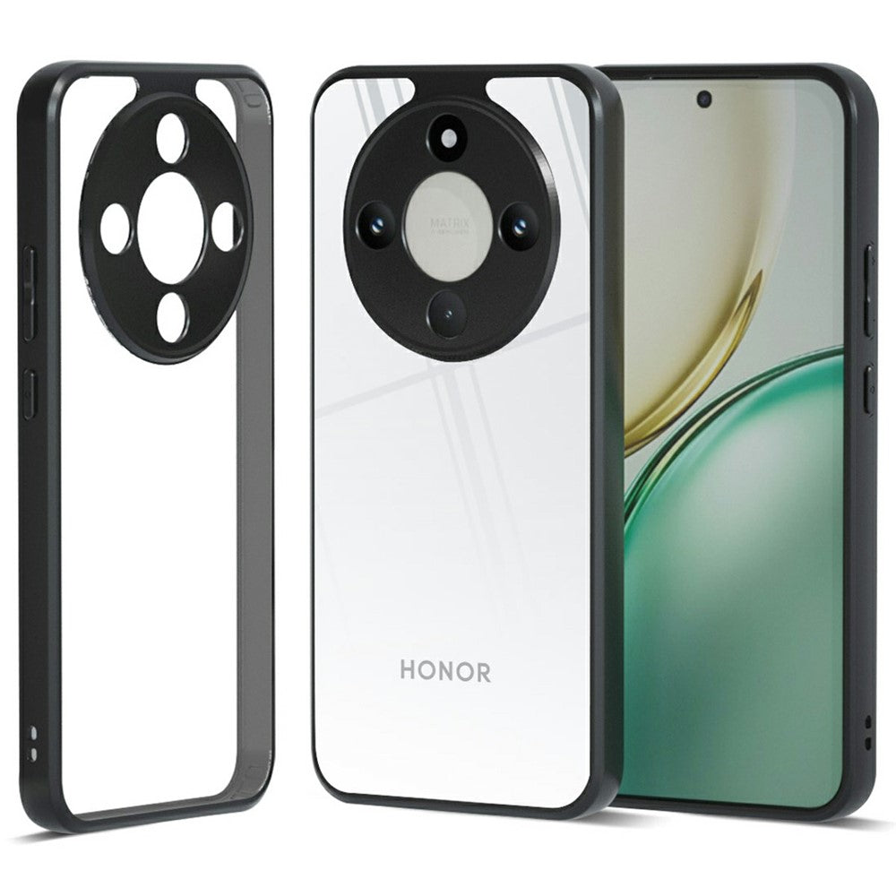 IBMRS Phone Case For Honor Magic8 Lite 5G  /  X9d 5G  /  X70 5G Soft TPU Frame Hard PC Back Anti-Fall Phone Cover