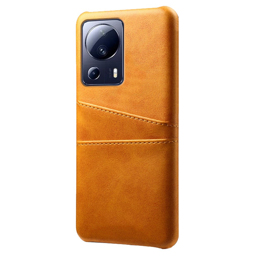 Ridsefast mobilcover til Xiaomi Civi 2 5G / 12 Lite NE 5G med to kortlommer, PC-cover belagt med PU-læder