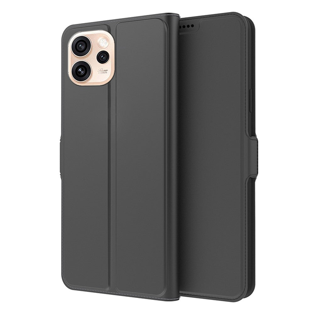 Oppo Reno15 Pro Max 5G (Global) / Reno15 Pro 5G (Kina) Skal Stötsäkert TPU Innerskal Läder mobilfodral Kortplats