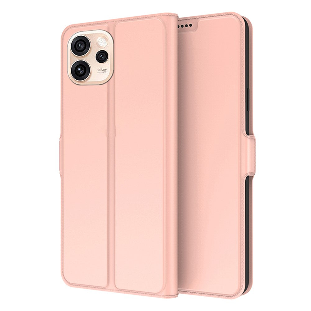 Oppo Reno15 Pro Max 5G (Global) / Reno15 Pro 5G (Kina) Skal Stötsäkert TPU Innerskal Läder mobilfodral Kortplats