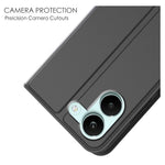 For Xiaomi Redmi Turbo 5 5G Case PU Leather Phone Cover with Card Holder Stand