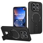 Phone Case For Xiaomi Poco M8 5G  /  Redmi Note 15 5G (Global) Carbon Fiber Texture PC + TPU Phone Cover with Kickstand