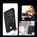 Phone Case For Xiaomi Poco M8 5G  /  Redmi Note 15 5G (Global) Carbon Fiber Texture PC + TPU Phone Cover with Kickstand