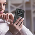 Phone Case For Xiaomi Poco M8 5G  /  Redmi Note 15 5G (Global) Carbon Fiber Texture PC + TPU Phone Cover with Kickstand