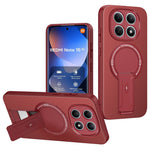 Phone Case For Xiaomi Poco M8 5G  /  Redmi Note 15 5G (Global) Carbon Fiber Texture PC + TPU Phone Cover with Kickstand