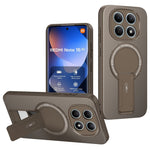 Phone Case For Xiaomi Poco M8 5G  /  Redmi Note 15 5G (Global) Carbon Fiber Texture PC + TPU Phone Cover with Kickstand