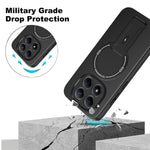 For Xiaomi Redmi Note 15 Pro 5G (Global) Case Carbon Fiber Texture PC + TPU Phone Cover with Kickstand