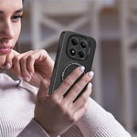 Xiaomi Redmi Note 15 Pro 5G (Global) Skal Kolfiberstruktur PC + TPU mobilskal med Stöd