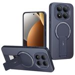Phone Case For Xiaomi Poco M8 Pro 5G  /  Redmi Note 15 Pro+ 5G (Global) Carbon Fiber Texture PC + TPU Phone Cover with Kickstand