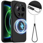 Xiaomi 17 Ultra 5G Magnetiskt Skal Anti-Drop Flytande Silikon mobilskal med Snodd