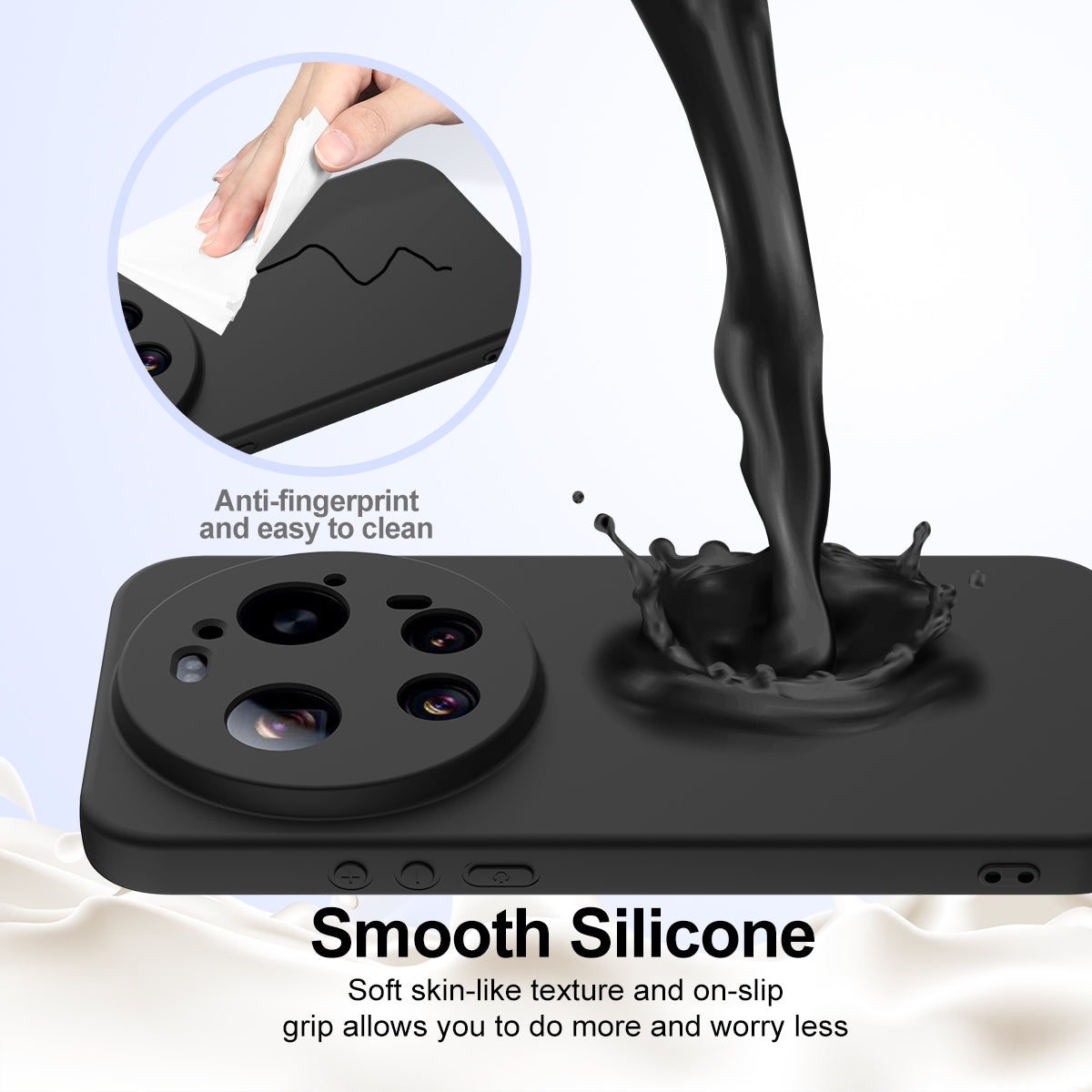 Xiaomi 17 Ultra 5G Magnetiskt Skal Anti-Drop Flytande Silikon mobilskal med Snodd